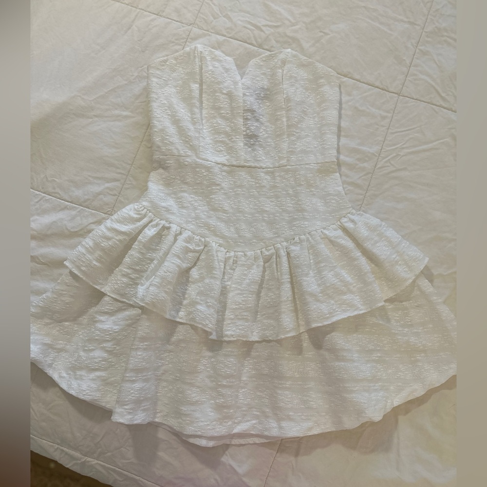 Strapless White Mini - image 2